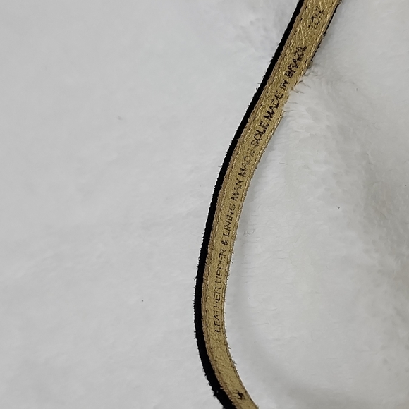 Arturo Chiang Wedge Sandals Size 9.5 Black and gold - Picture 11 of 13